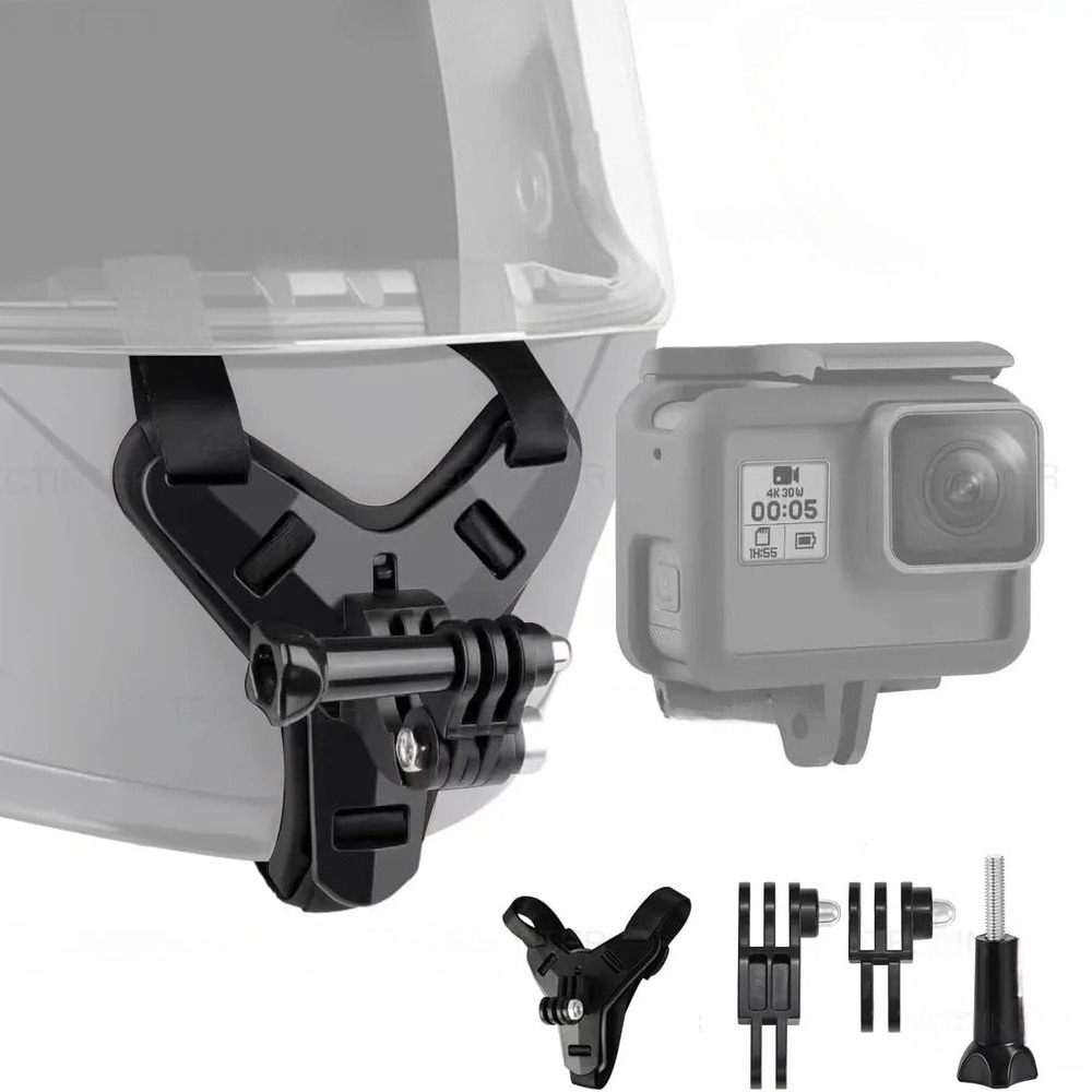 Action Camera Motorcycle Helmet Mount - Support de mentonnière pour casque de