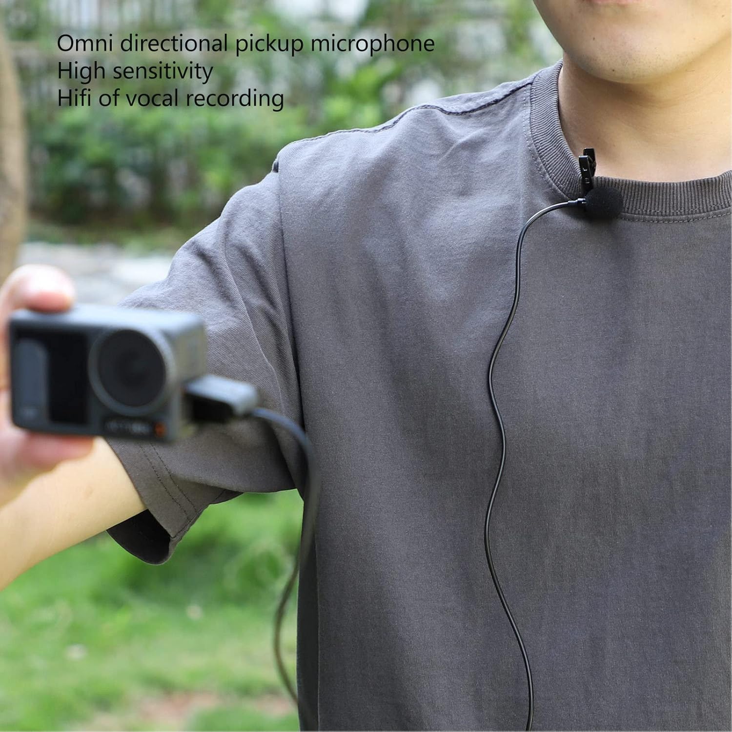 Action Camera External Microphone Usb - Microphone USB miniature pour caméra, micro-cravate