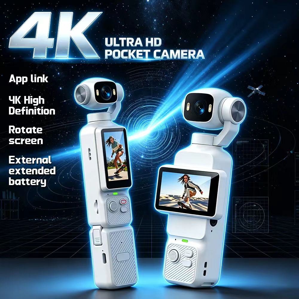 Action Camera Optical Image Stabilization - Caméra d'action portable 4K LK-033 avec