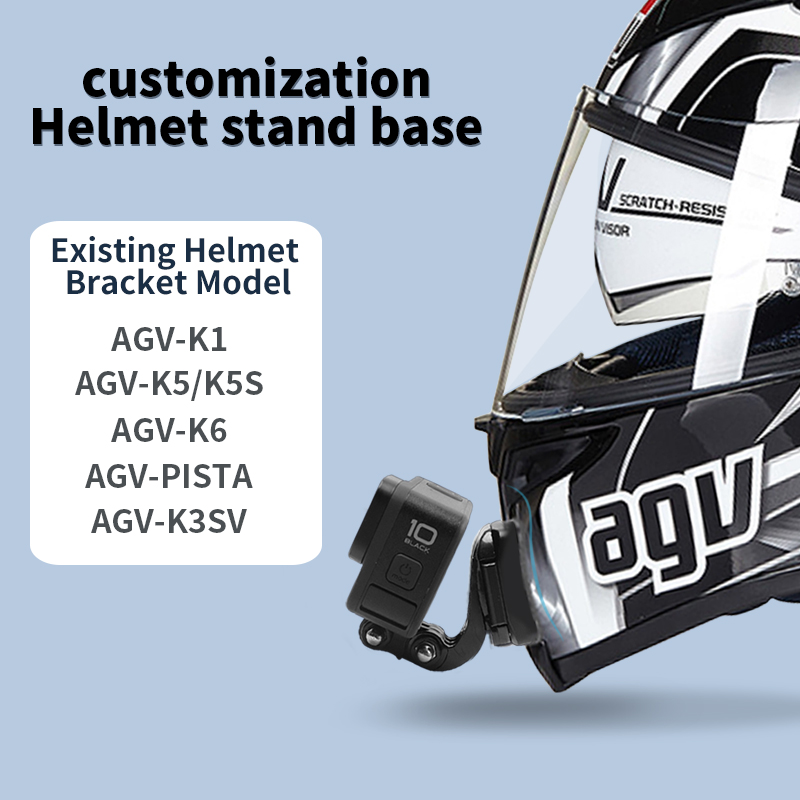 Action Camera Motorcycle Helmet Mount - Supports de caméra d'action de menton