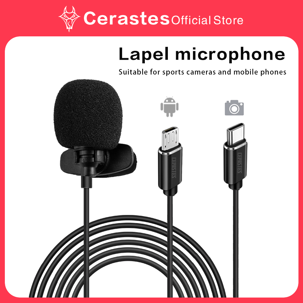 Action Camera External Microphone Usb - Microphone externe haute fidélité, caméra de