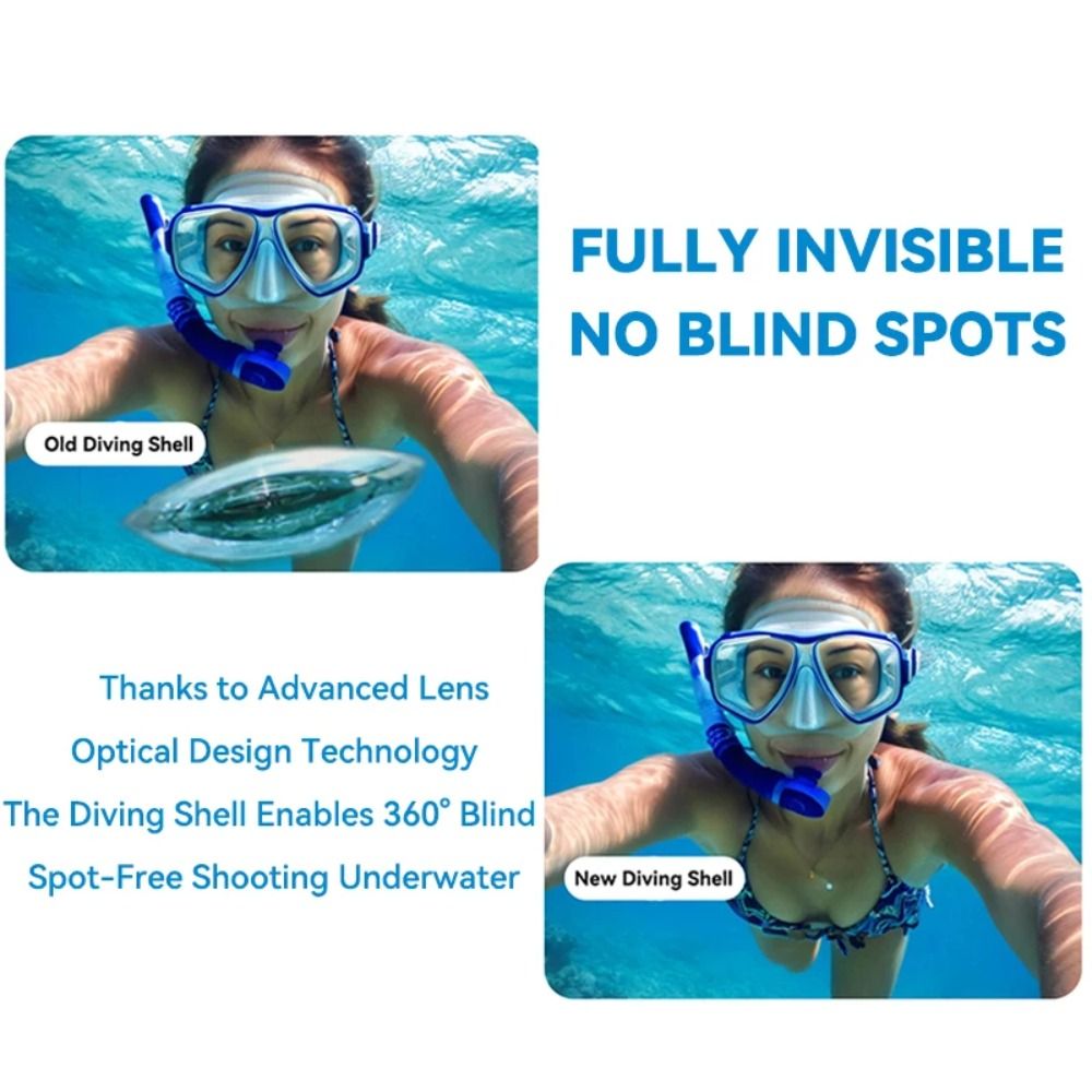 Action Camera Diving Case Underwater 60M - Étui de plongée Invisible 60M, étui