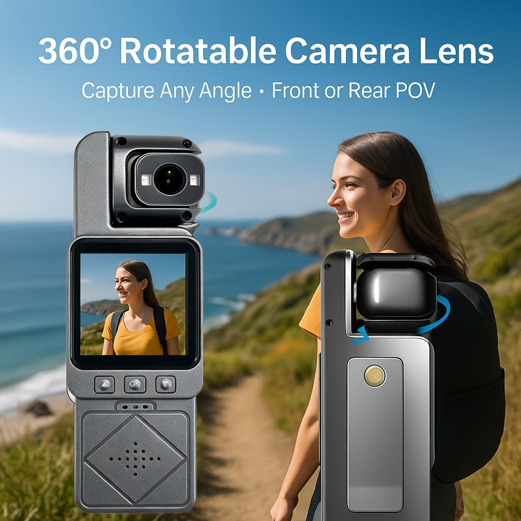 Action Camera Optical Image Stabilization - Caméra d'action portable DV02 4K HD180