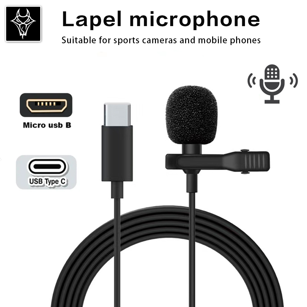 Action Camera External Microphone Usb - Microphone externe haute fidélité, caméra de