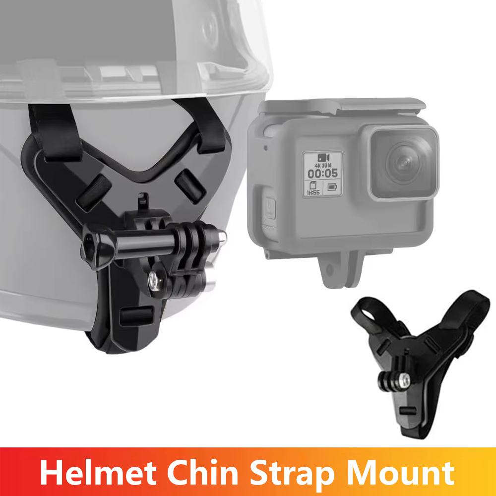 Action Camera Motorcycle Helmet Mount - Support de mentonnière pour casque de