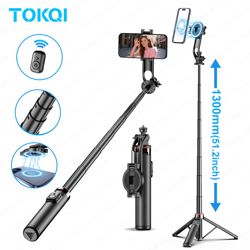 Action Camera Selfie Stick Invisible - TOKQI C20 trépied perche à Selfie