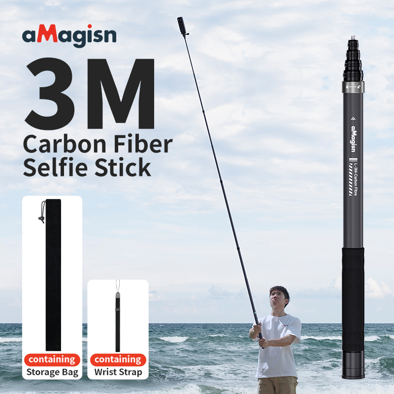 Action Camera Selfie Stick Invisible - aMagisn Perche à selfie invisible de