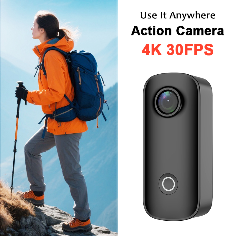 Action Camera Waterproof 30M Without Case - SJCAM C100 / C100Plus Mini caméra