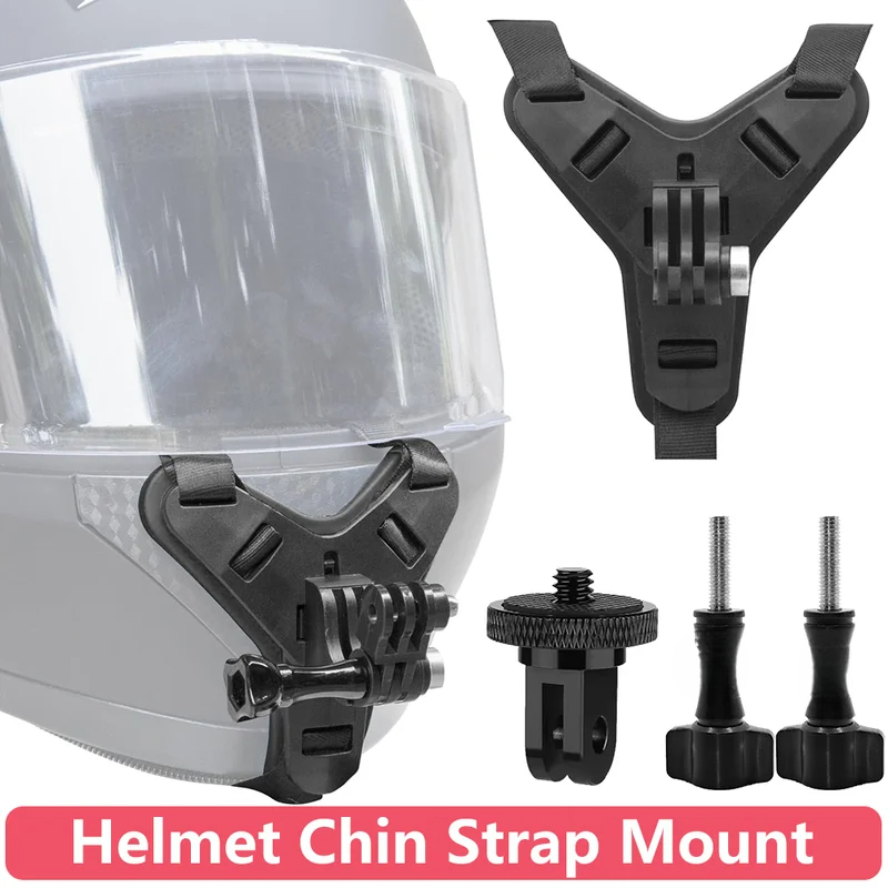 Action Camera Motorcycle Helmet Mount - Support de fixation pour mentonnière de