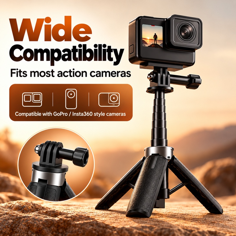 Action Camera Selfie Stick Invisible - Trépied X30 compatible avec les caméras