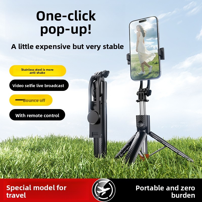 Action Camera Selfie Stick Invisible - Trépied perche à selfie Bluetooth X1