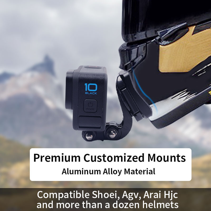 Action Camera Motorcycle Helmet Mount - Supports de caméra d'action de menton
