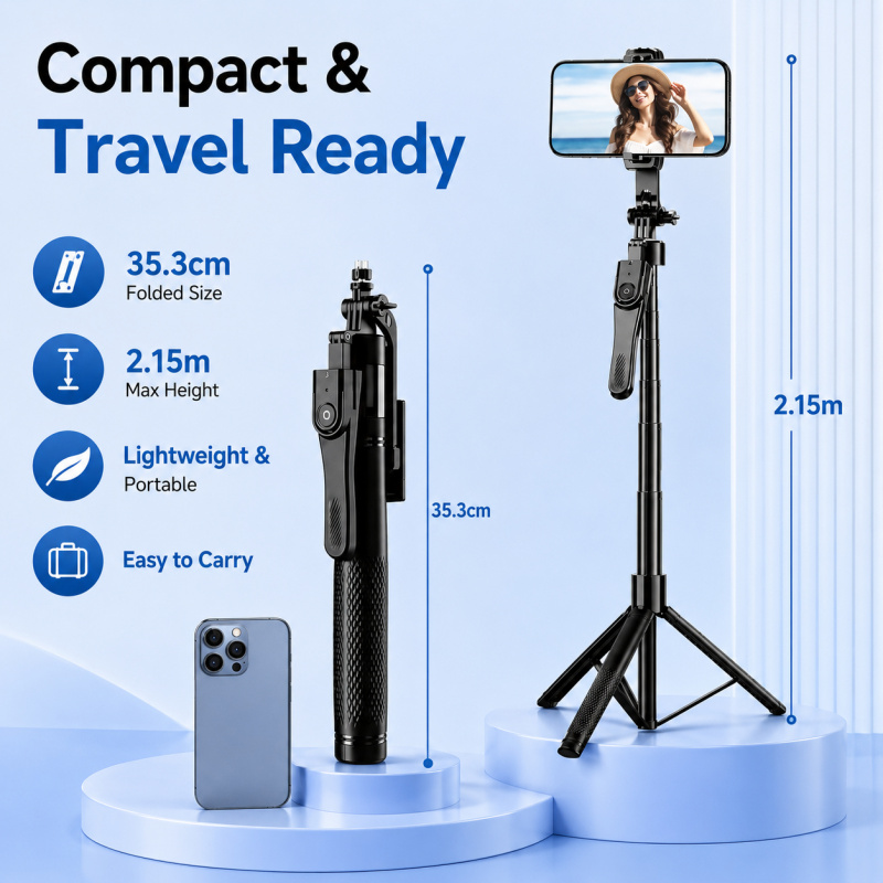 Trépied perche à selfie Blueto - Action Camera Selfie Stick Invisible avis et prix