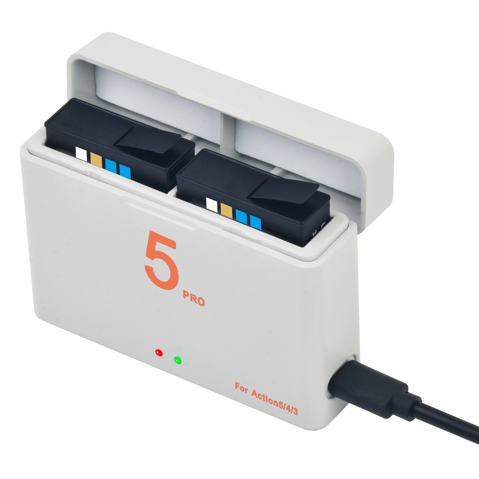 Batterie Li-ion rechargeable/c - Action Camera Battery Charger Dual Pack avis et prix