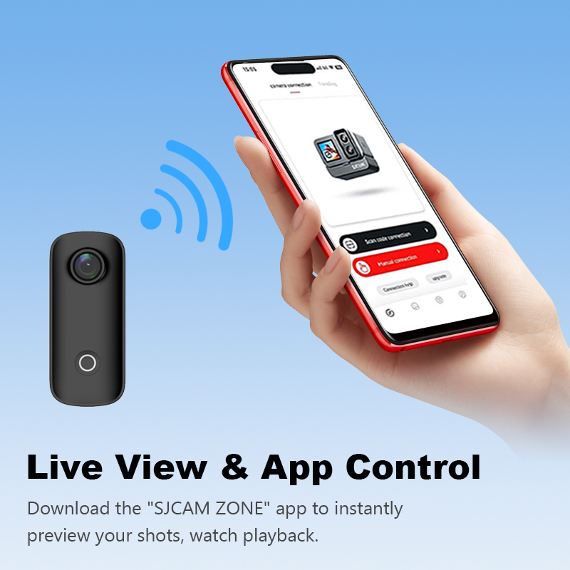 Caméra d'action SJCAM C100 Plu - Action Camera Waterproof 30M Without Case avis et prix