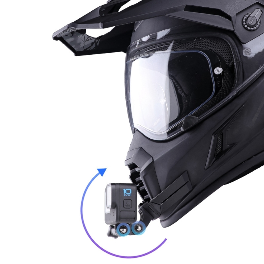 Support de caméra d'action pou - Action Camera Motorcycle Helmet Mount avis et prix