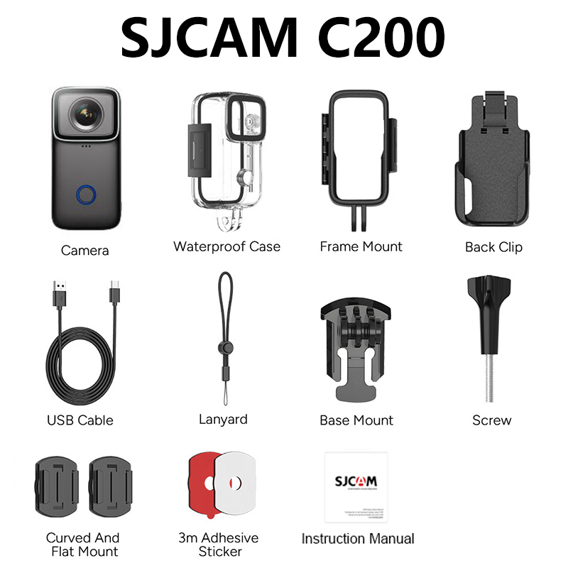 Cadeau de noël SJCAM C200 PRO  - Action Camera Optical Image Stabilization avis et prix