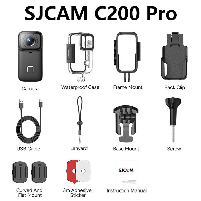 Cadeau de noël SJCAM C200 PRO  - Action Camera Optical Image Stabilization avis et prix