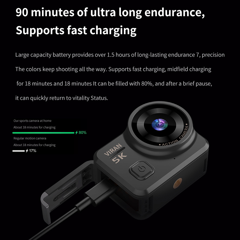 Caméra d'action Portable 5K 2. - Action Camera Optical Image Stabilization avis et prix
