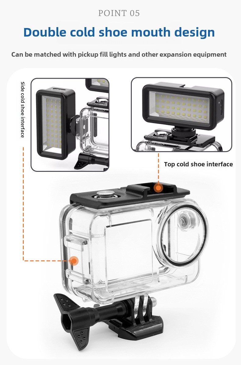 Boîtier étanche pour caméra d' - Action Camera Diving Case Underwater 60M avis et prix