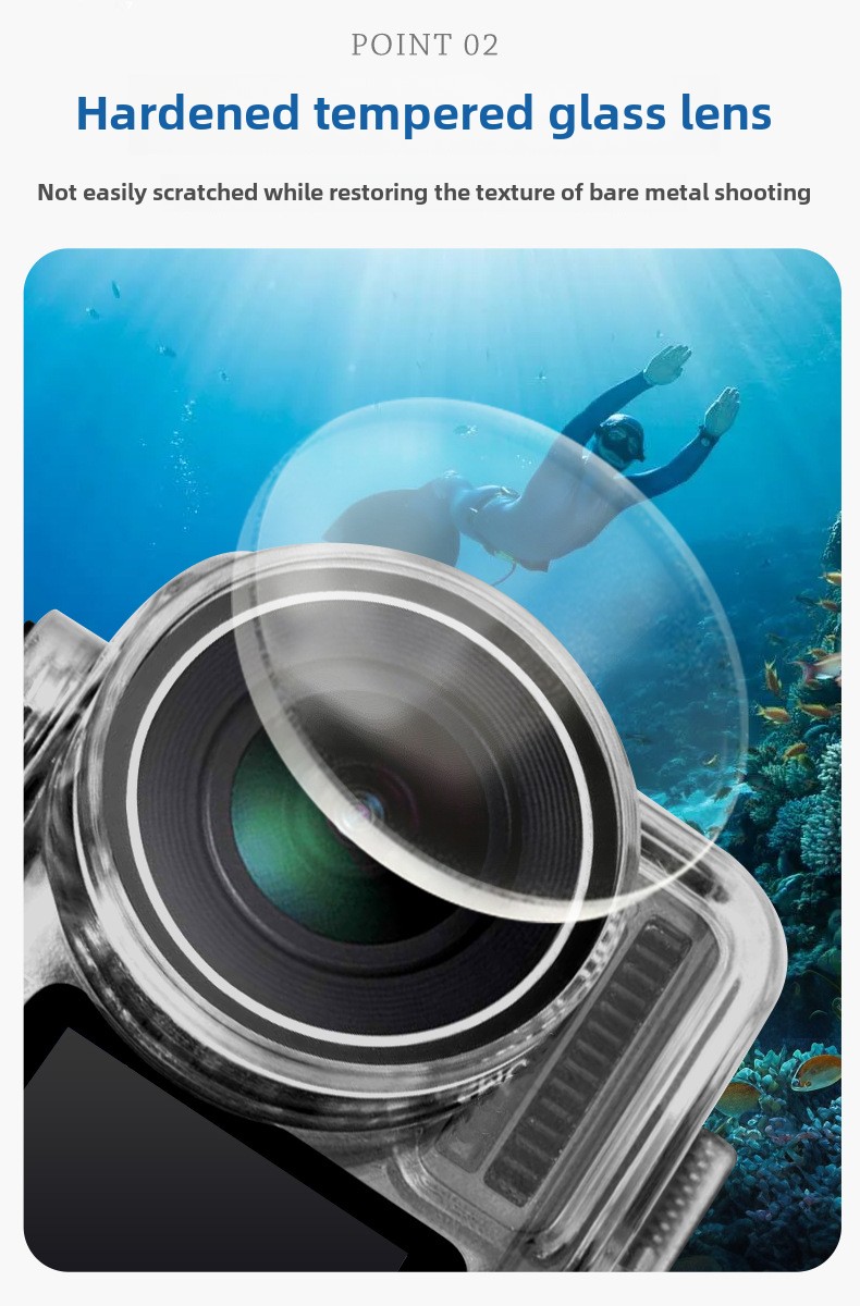 Boîtier étanche pour caméra d' - Action Camera Diving Case Underwater 60M avis et prix