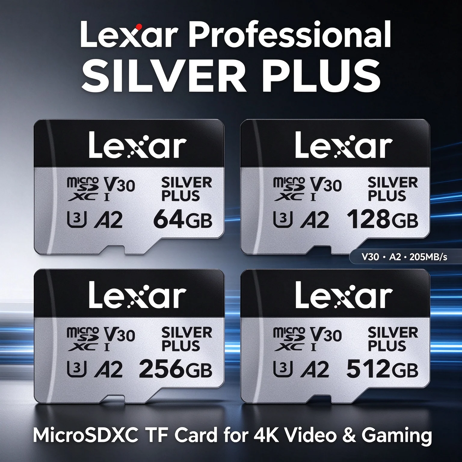 Carte mémoire Lexar SILVER PLU - Action Camera Micro Sd Card 128Gb V30 avis et prix