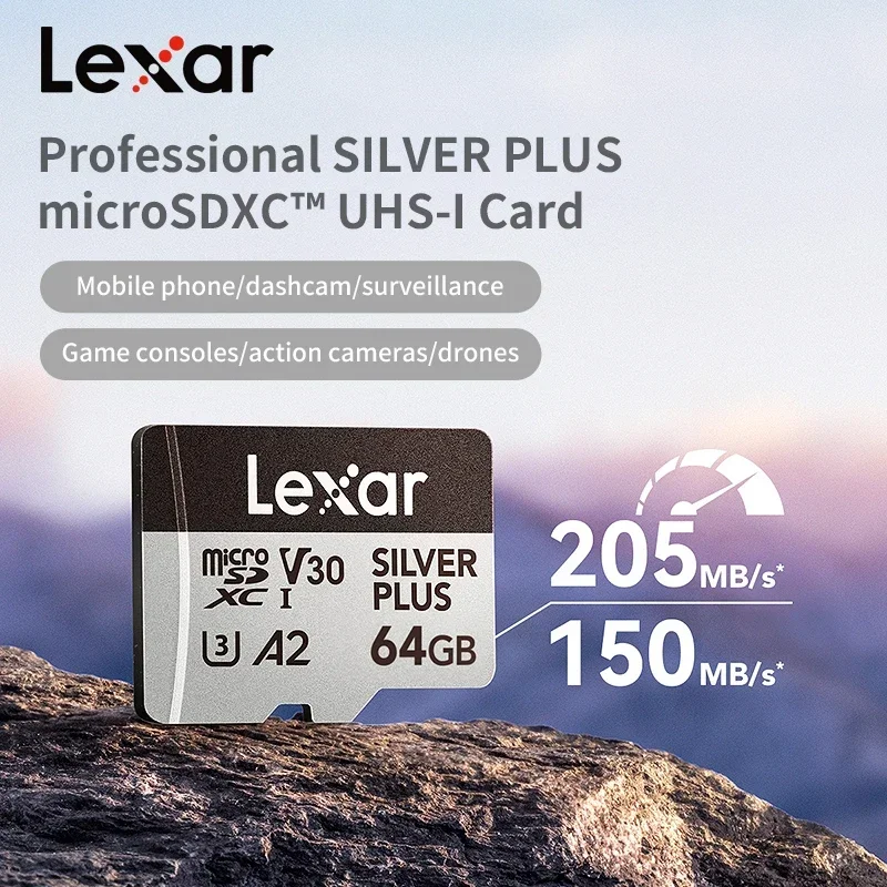 Carte mémoire Lexar SILVER PLU - Action Camera Micro Sd Card 128Gb V30 avis et prix