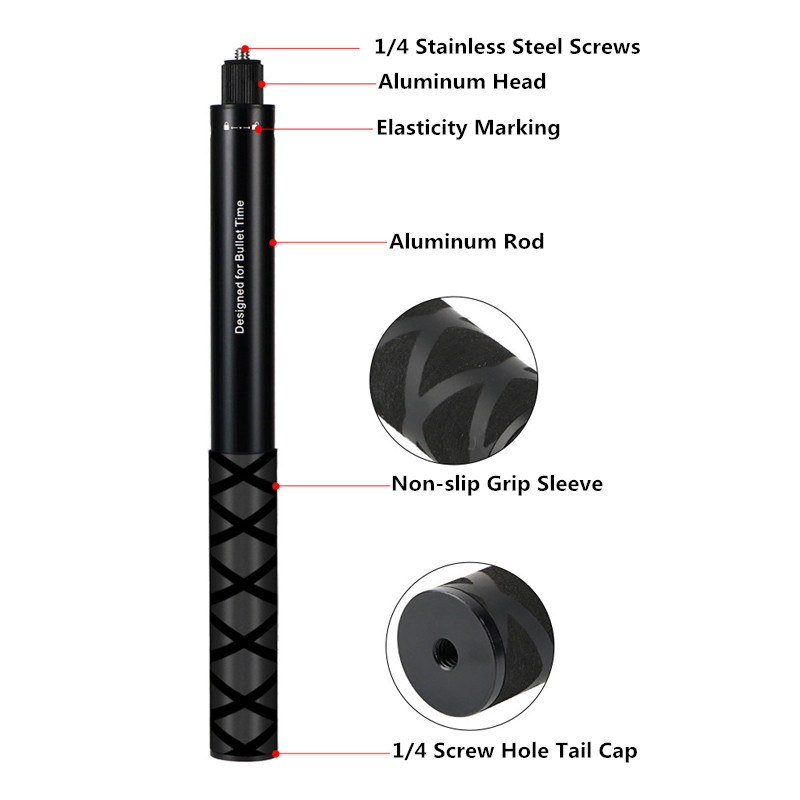 Perche à Selfie Invisible pour - Action Camera Selfie Stick Invisible avis et prix