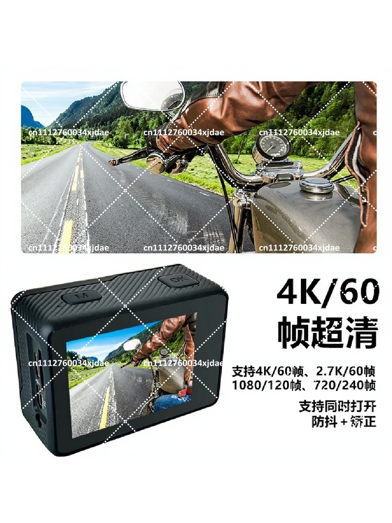 Caméra d'action 4K 60FPS avec  - Action Camera 4K 60Fps Dual Screen avis et prix