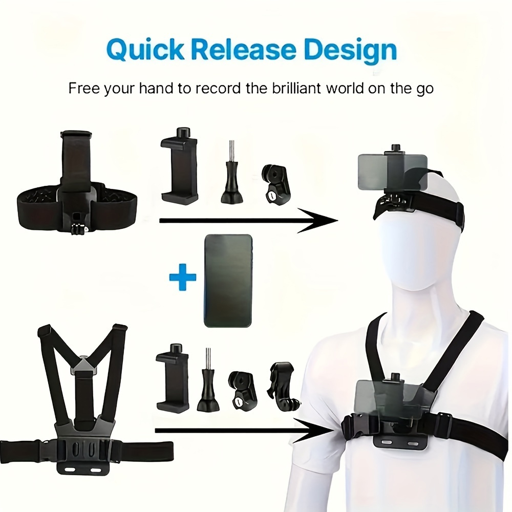 Support de fixation pour télép - Action Camera Chest Strap Harness Mount avis et prix