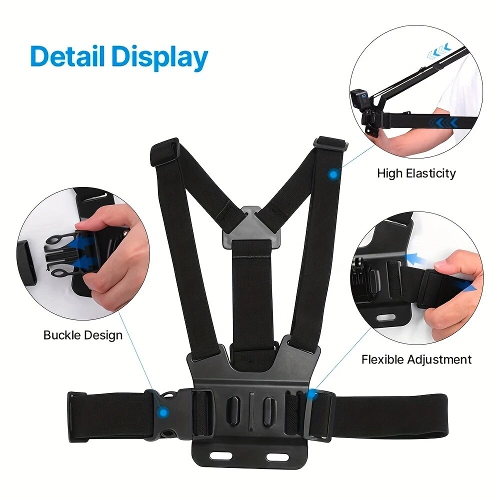Support de fixation pour télép - Action Camera Chest Strap Harness Mount avis et prix