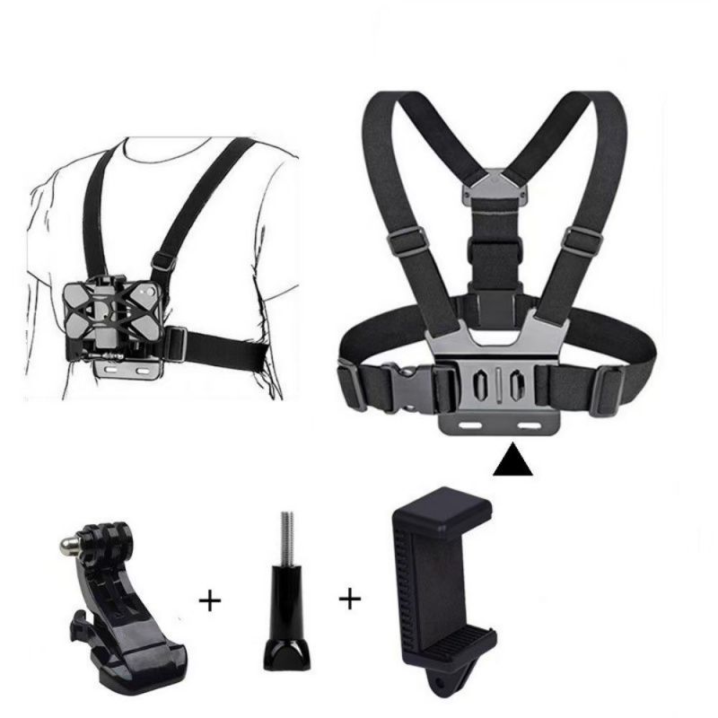 Support de sangle de poitrine, - Action Camera Chest Strap Harness Mount avis et prix