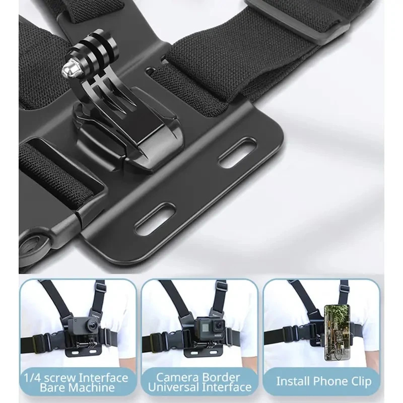 Support de sangle de poitrine, - Action Camera Chest Strap Harness Mount avis et prix