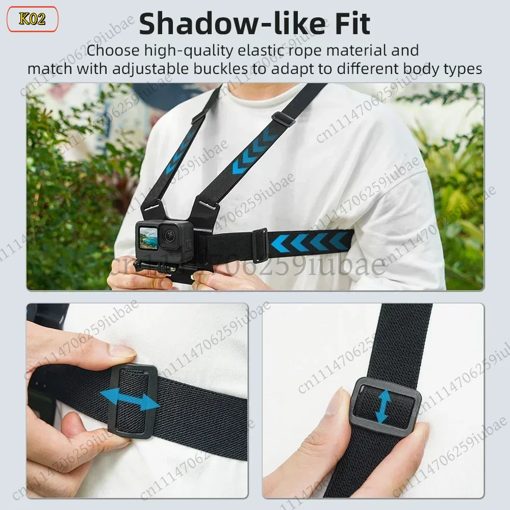 Sangle de fixation pour caméra - Action Camera Chest Strap Harness Mount avis et prix