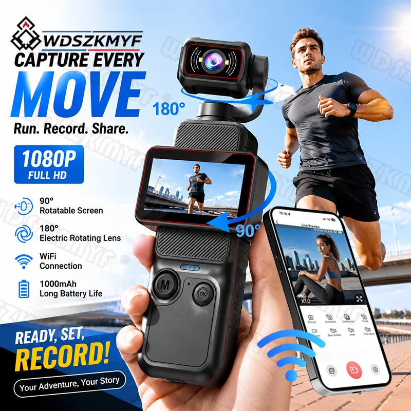 Caméra Wifi 1080P Numérique 90 - Action Camera Optical Image Stabilization avis et prix