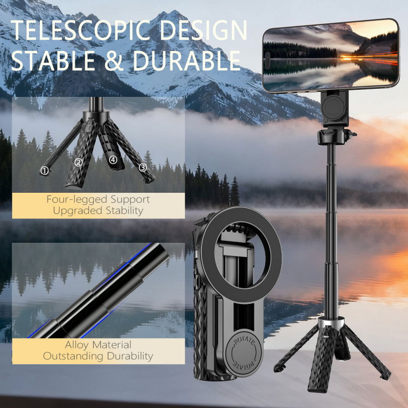 Bâton de selfie Bluetooth, min - Action Camera Selfie Stick Invisible avis et prix