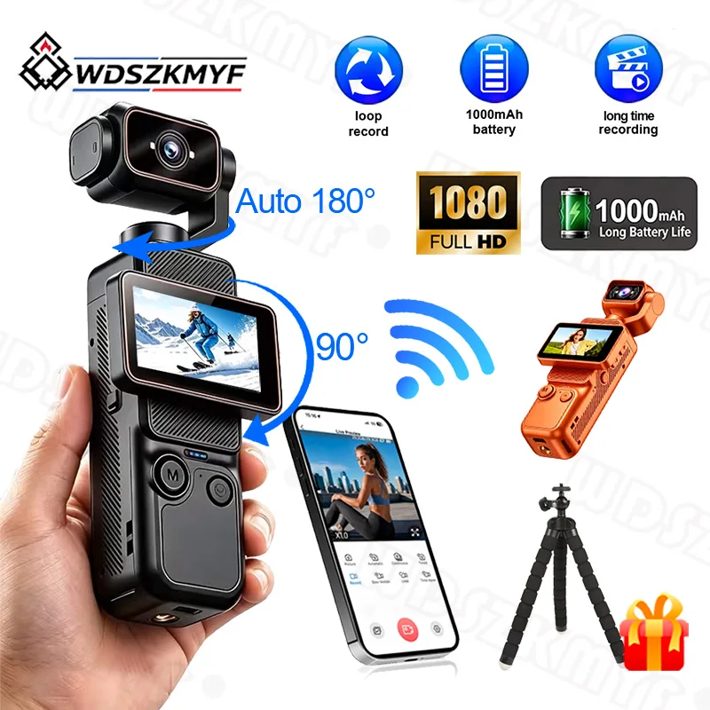 Caméra d'action 1080p 90 °   É - Action Camera Optical Image Stabilization avis et prix