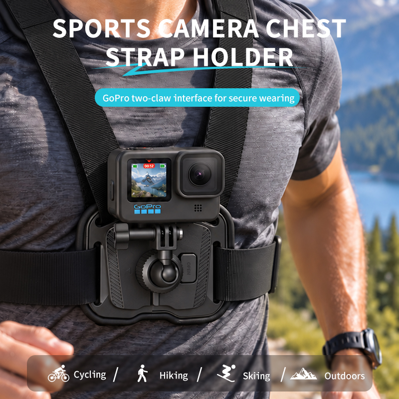 Support de poitrine pour camér - Action Camera Chest Strap Harness Mount avis et prix