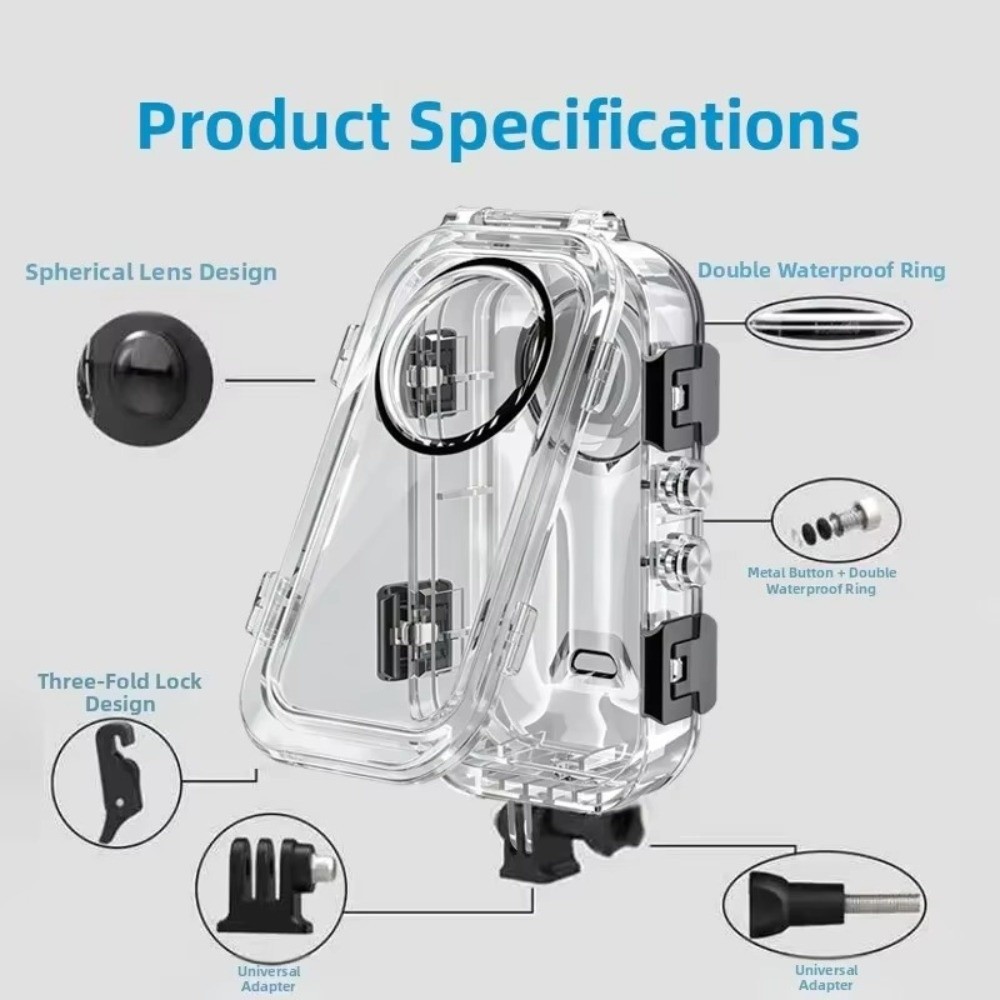 Boîtier de plongée invisible 6 - Action Camera Diving Case Underwater 60M avis et prix