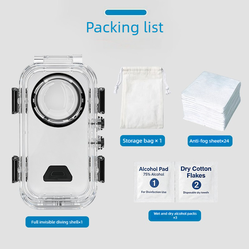 Pour Insta360 X6, boîtier de p - Action Camera Diving Case Underwater 60M avis et prix