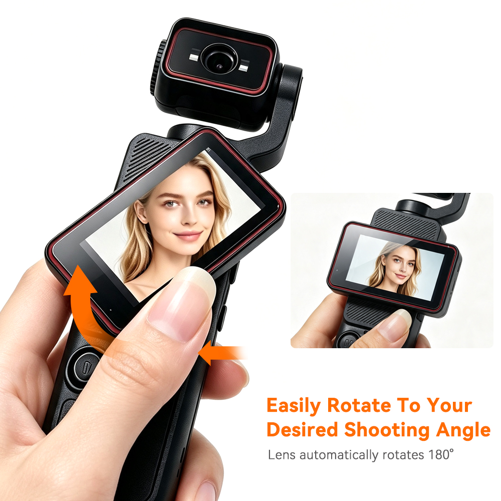 Mini caméra portable 180 °   O - Action Camera Optical Image Stabilization avis et prix