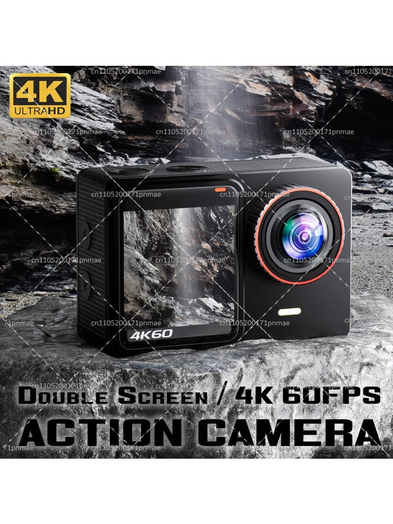 Caméra d'action WiFi 4K 60FPS  - Action Camera 4K 60Fps Dual Screen avis et prix