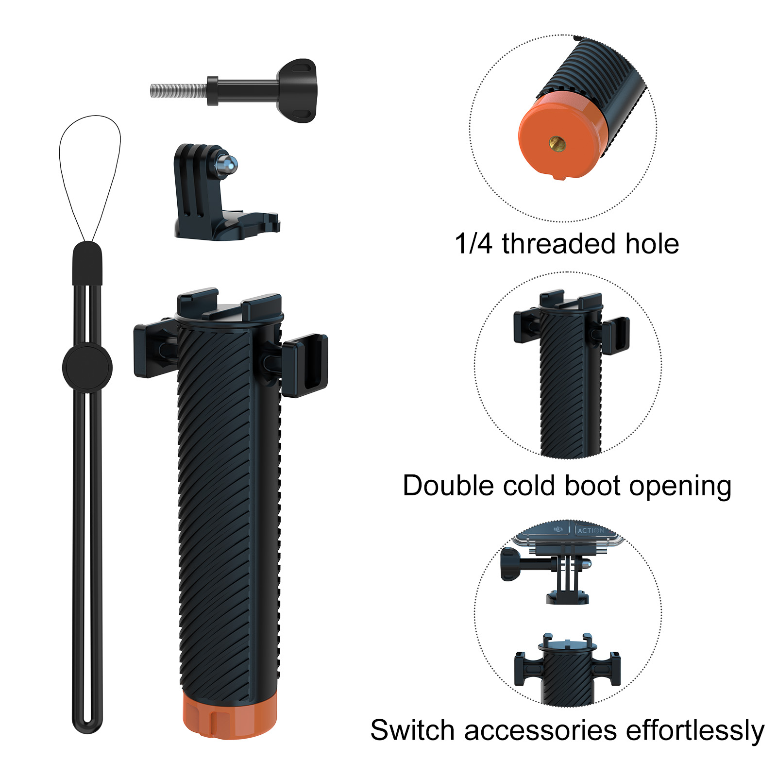 Poignée flottante pour Insta36 - Action Camera Floating Handle Grip avis et prix