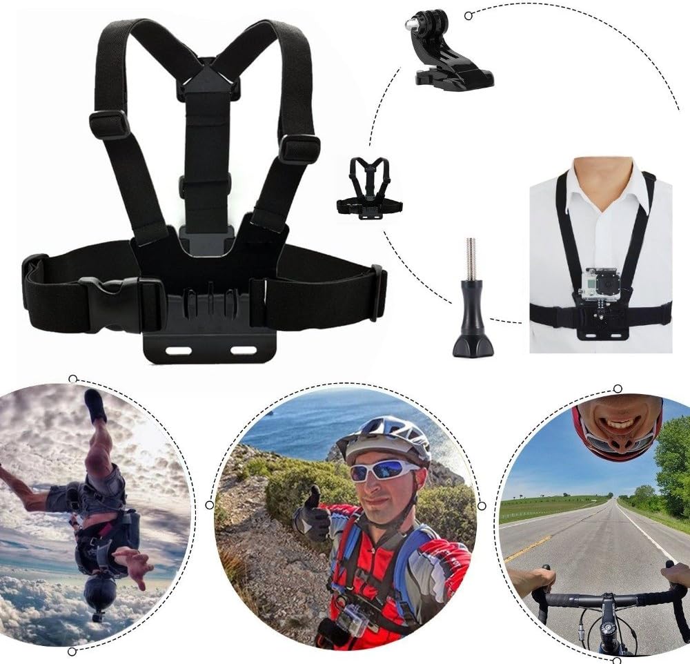 Kit d'accessoires : Support de - Action Camera Chest Strap Harness Mount avis et prix