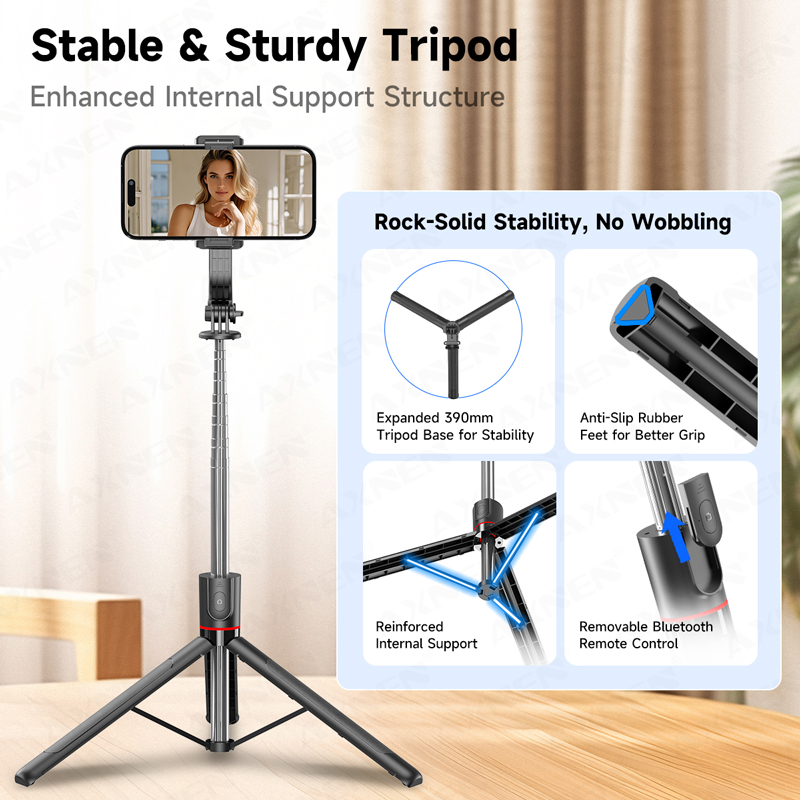 AXNEN F15 trépied perche à Sel - Action Camera Selfie Stick Invisible avis et prix